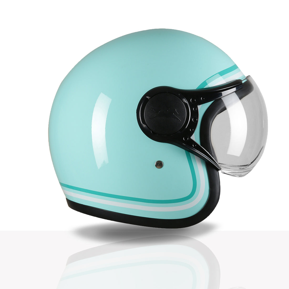 TVS MissFit Helmet for Women | Lightweight Ladies Helmet for Scooty | Stylish Girls Helmet with Extreme Comfort Fit | Women Helmet with Clear Visor | DOT & ISI Certified Helmet for Woman